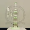 Reanice Bong Gravity Recycler Стеклянные бонги в большой толстый кальян 14 мм 18,8 мм Курительные трубы прямые сотовые ветви Вода перколятор