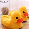 Mentes d'hiver Plaies en peluche Cartoon Duck Animal Chaussures Coton Chaussures pour hommes