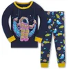 Kids boy girls clothing pajamas set 100% Cotton Children Sleepwear 2 Pieces Cartoon Tops Pants Toddler Kid Clothes Pyjamas LJ201216