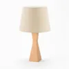 Concise Modern Style Table Lamps High-grade wood and cloth materials Creative Fashion Eye Protection Table Lamp with Light Source US Plug