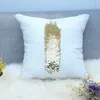 Sequin Pillowcase glitter sjöjungfru kudde täcke kudde magisk kasta kuddehus hem dekorativa bil soffa kudde gyq