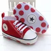 Baby Boys Girls Canvas Buty 018m Kids Soft Soleded Sneakers Bebe Laceup Crib Footwie