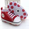 Baby jongensmeisjes canvas schoenen 018m kinderen zachte soled sneakers bebe laceup wieg schoeisel pasgeboren baby peuter first walkers3511814