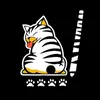 19*25cm Cat Moving Tail Paw Car Stickers Windshield Rear Window Decals Cartoon Car Decal Sticker Exterior Accessories