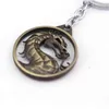 Keychains GTQ Kombat Dragon Totem Motorcykelnyckelring, legering, mensgåva, bildelar