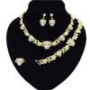 High Quality Gold Plating Jewelry Women Jewelry Set 18k Gold Plating Diamond Jewelry Set