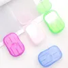 20PCS/box Disposable Soap Paper Mini Travel Soap Sheets Washing Hand Bath Cleaning Soap Paper CYZ2963