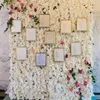 3 unids / lote 40x60 cm Paneles de Flores Decoración de La Boda Fondo de Flores de Seda Champán Rosa Flores Falsas Hortensia Fondo de Pared 2785