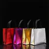 DIY Shopping Tassen Opvouwbare Mode Tote Laser Weefsel Nonwoven No Zipper Thuis Herbruikbare Handtassen Nieuwe Collectie 2 6BL G2