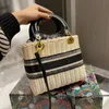 designer straw shoulder handbags