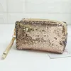 Sequin Makeup Bag Travel Cosemtic Case Waterproof Toiletry Storage Pouch for Women Zipper Wash Bag Portable Make up Organizer326a