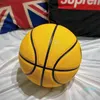 Smiling Face Street Basket Ball Size 5/7 Professional Match Training Basketball Multicolor Gift for Boys2584929