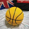 Smiling Face Street Basket Ball Size 5/7 Professional Match Training Basketball Multicolor Gift for Boys1259494