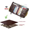 2023 venda imperdível carteira masculina vintage couro carteiras curtas multifuncional bolsa de couro rfid porta-moedas bolso porta cartão com foto