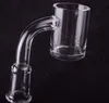 Mais novo 25mm XL Quartz Banger Gavel Prego 4mm de espessura Flat Top 10mm 14mm 18mm Domeless Quartz unhas de água de vidro tubos