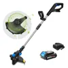 Cortador de grama PROSTORMER Aparador de grama elétrico 20V íon de lítio 2000mAh Cortador de grama sem fio Cortador de poda Ferramentas de jardim T200115