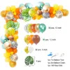 100pcs Jungle Safari Theme Party Supplies Green Balloon Garland DIY Arch Kit Birthday Baby Shower Forest Party Decorations 201130