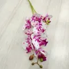 5 pezzi di lattice artificiale farfalla fiori di orchidea 8 teste 2 rami pezzo vero tocco orchidea phalaenopsis 27 per decorazioni floreali232v