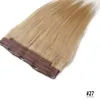 5Clips Full Head One Piece Clip in Menselijk Hair Extensions Blonde Zwart Bruin Recht 100G Braziliaans Indiaas Remy Haar 18 20 22 24