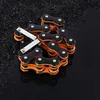 Män Orange Chain Link Armband Bangles Punk Man's Cuff Armband Biker Armband Mäns Rostfritt Stål Armband Smycken