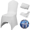 Vevor أبيض كرسي يغطي تمتد البوليستر دنة الأغلفة للولائم الطعام حزب الزفاف ديكورات 1