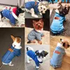 Dog Apparel Luxury Winter Jacket Valp Kläder Pet Outfits Denim Coat Jeans Kostym Chihuahua Poodle Bichon Kläder 35s11