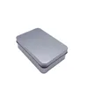 100 stks 10.7*7*3 cm Open Venster Metalen Opslag Gevallen Blikken Dozen Stalen display verpakking kan Box Case Zilver Kleur