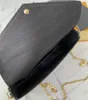 ハンドバッグの女性のバッグファッション 3 で 1 ショルダーバッグ財布チェーンクロスボディバッグシリアルコードメッセンジャーバッグオリジナルボックス M69977 LB120