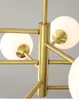 Lampadario del chandelier nordico illuminazione moderna lampada a sfera in vetro per soggiorno / camera da letto