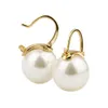 Boucles d'oreilles perles blanches Dangle landelierarings pour femmes bijoux