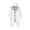 Dziecko Pajaciki Lato Moda 100% Bawełna Chłopcy Ubrania Biały Różowy Czarny Z Długim Rękawem Dzieci Newborn Girls Romper 0-24 miesięcy