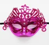 Födelsedagsfest Masker Vuxen Masquerade Halloween Venedig Golden Pink Crown Mask