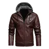 Uaicestar Men Men Winter Leather Jackets Coat Casual Fleeme Higten Motorcycle Pu Jacker Biker теплый кожаный мужчина.