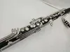 Brand New MargeWate Low C Clarinet Silver Plated Keys Bass ClarineT Profesjonalny instrument muzyczny z przypadku Darmowa wysyłka