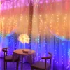 Christmas Decorations Merry Navidad Noel 2022 Curtain Light String LED Fairy Tale Garland For Home Decoration Xmas