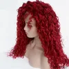 Curly Synthetic Simulation Human Hair Lace Front Wigs perruques de cheveux humains 830-T1557