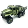 116 High Speed ​​RC Car Military Truck 24g Sixwheel Remote Control Offroad Climbing Vehicle Model Toy for Kids Birthday Present 2011729047