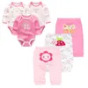 fashion baby girls clothes full Sleeve Jumpsuit baby rompers+pants /LOT baby toddler boys set LJ201221