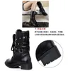 Moda ayakkabıları kadın steampunk gotik vintage stil retro punk toka askeri savaş kış botları kadın botas mujer y200115