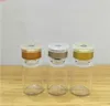 550pcs/lot 2ML Clear Glass Bottle With Flip Off Cap, 2cc Mini Vials, Small Container Wholesalegoods