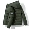 Parkas Mannen Winter Dikke Jas Katoen Gewatteerde Jas Puffer Jacket Mannen Hooded Rode Jas Mannen Winter Mode Uitloper Jassen Mens 201114