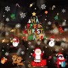 2020 Frohe Weihnachten Fensteraufkleber Weihnachtsdekorationen für Zuhause Wand Glasaufkleber Neujahr Home Decor HH936101416898