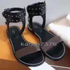 Top verano mujeres sandalias diapositiva moda ancha plana playa zapatilla sandalia flip flop lona llanura gladiador zapatillas zapatos