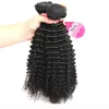 Brazilian Peruvian Malaysian Hair Natural Curly Human Jerry Curl Hair Weaves 4 Bundles Unprocessed Vrigin Hair Extensions For Blac8224425