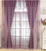 Sheer Curtains Fresh rural style living room bedroom balcony window gauze Embroidered Flower curtain yarn can be customized products