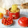 Heropie Cartoon Edelstahlschüssel Instant-Nudelschüssel mit Deckel mit Griff Lebensmittelbehälter Reisschüssel Lunchbox 0E 201214