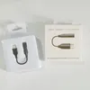 Type-C USB-C Męski do 3,5 mm Adapter kablowy AUX AUX AUDIO SAMOUNTE SAM dla Samsung S21 S20 S10 Uwaga 10 20 Plus z Chip Retail Box