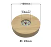 Solid wood LEDs Luminous Base Light Crystal Glass Transparent Objects Display Laser Round Stand Base for Cocktail Bar supplies9188606