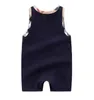 Summer baby Rompers kids infant boy clothes boys Girls plaid O-neck Short Sleeve sleeveless Jumpsuits Cotton Romper ClothingAA137 cute CX