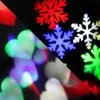 AC85-260V حساسة عيد الميلاد الإسقاط مصباح المحبة القلب ندفة الثلج الشكل هدية عيد ميلاد الغلاف الجوي الإسقاط مصباح